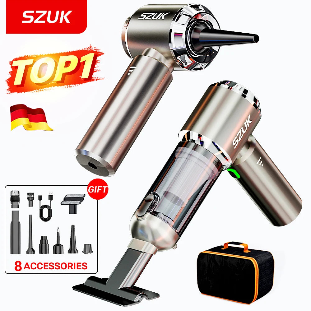 Cordless Car Vacuum USB-C Rechargeable