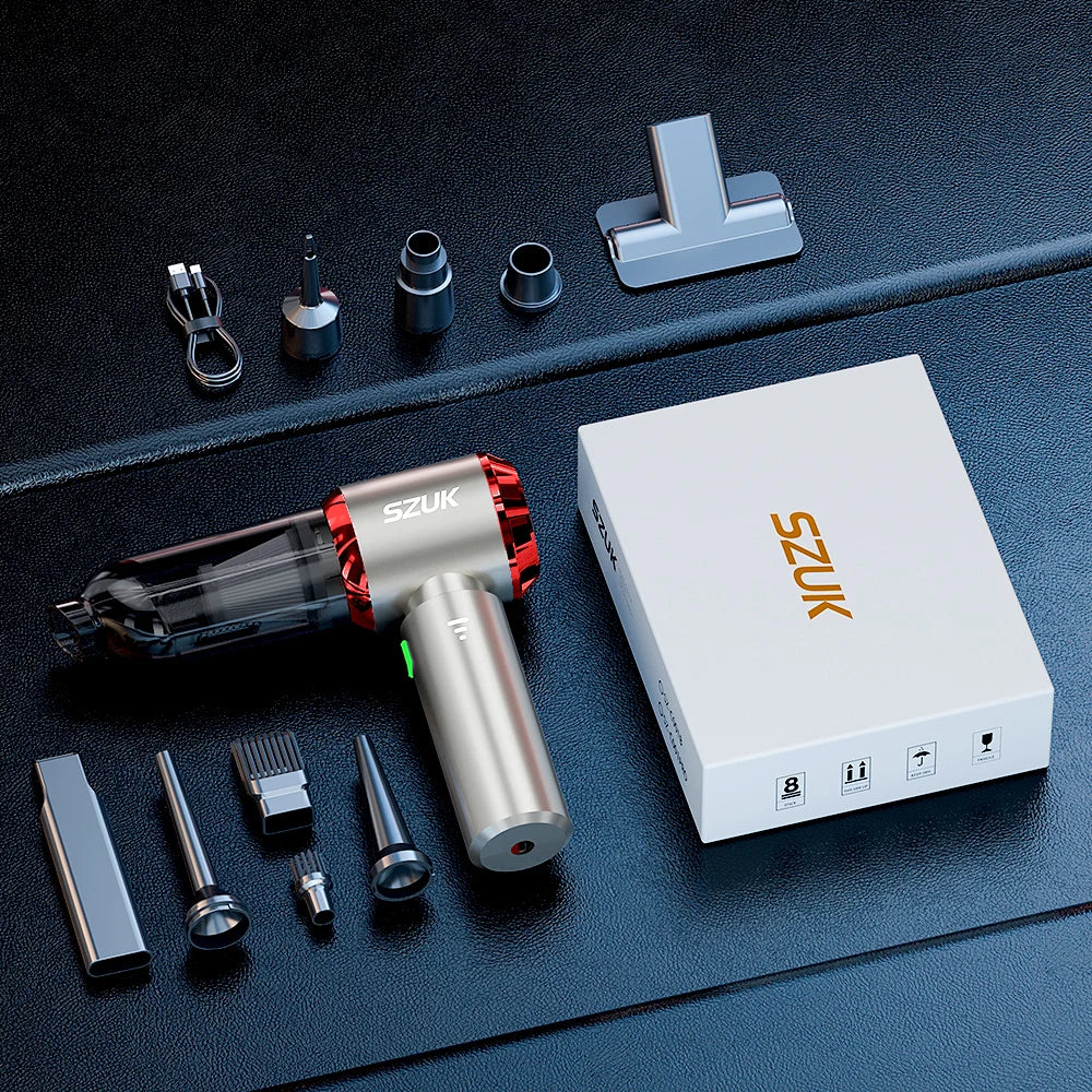 Cordless Car Vacuum USB-C Rechargeable