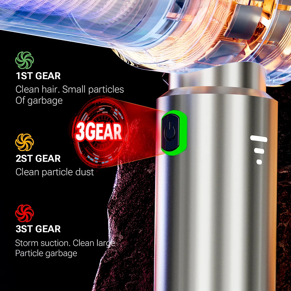 Cordless Car Vacuum USB-C Rechargeable
