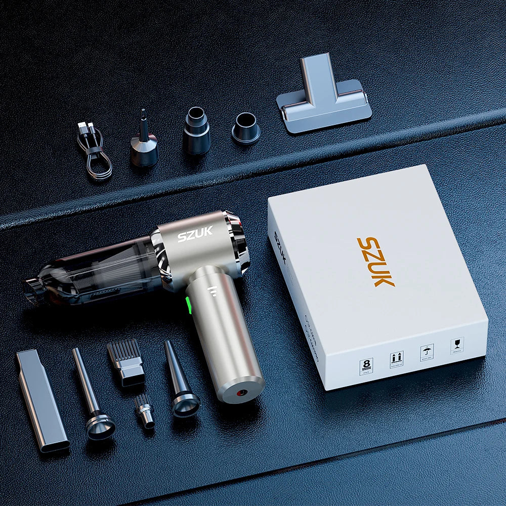 Cordless Car Vacuum USB-C Rechargeable