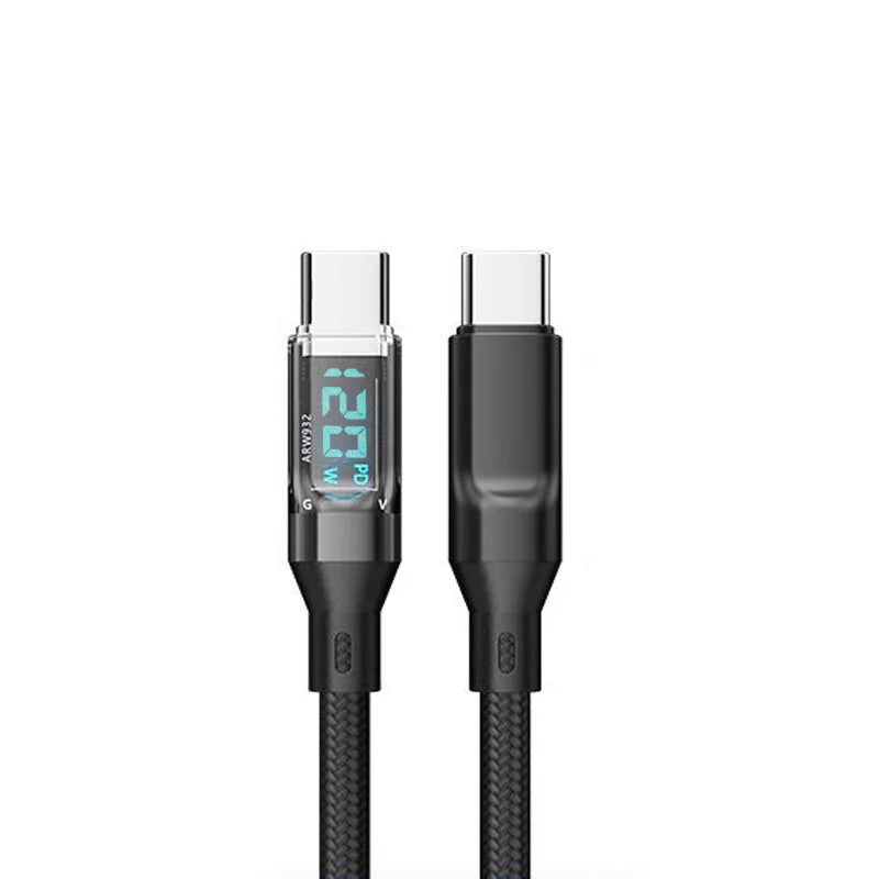 Fast Charging Cable with LCD Watt Display