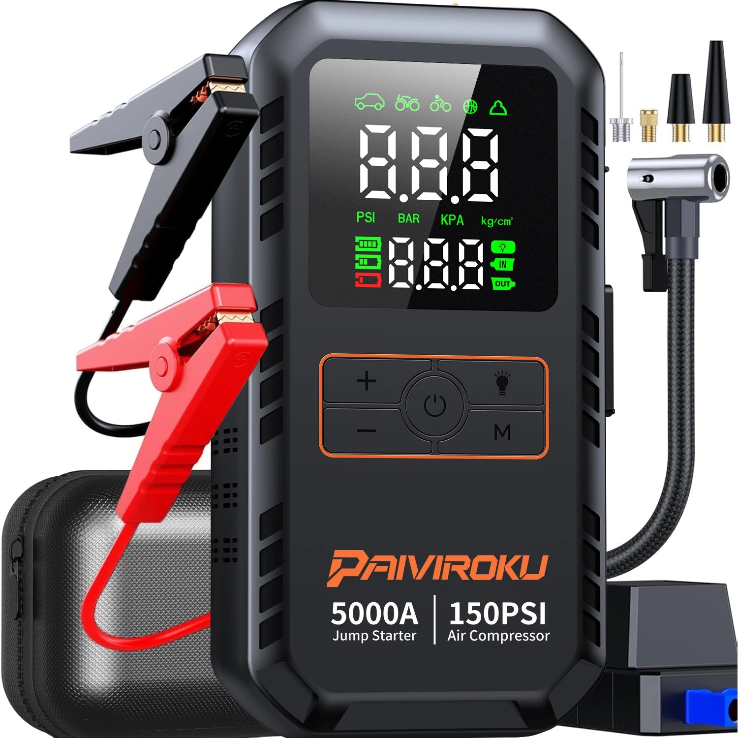 TrailModo 4-in-1 Jump Starter & Air Compressor